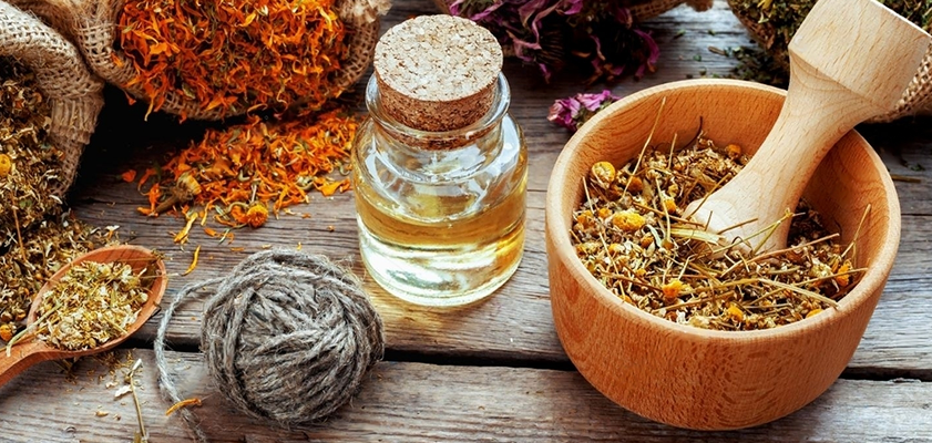 Herbs and Oil